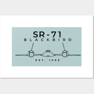 SR-71 Blackbird Est. 1966 - vintage logo Posters and Art